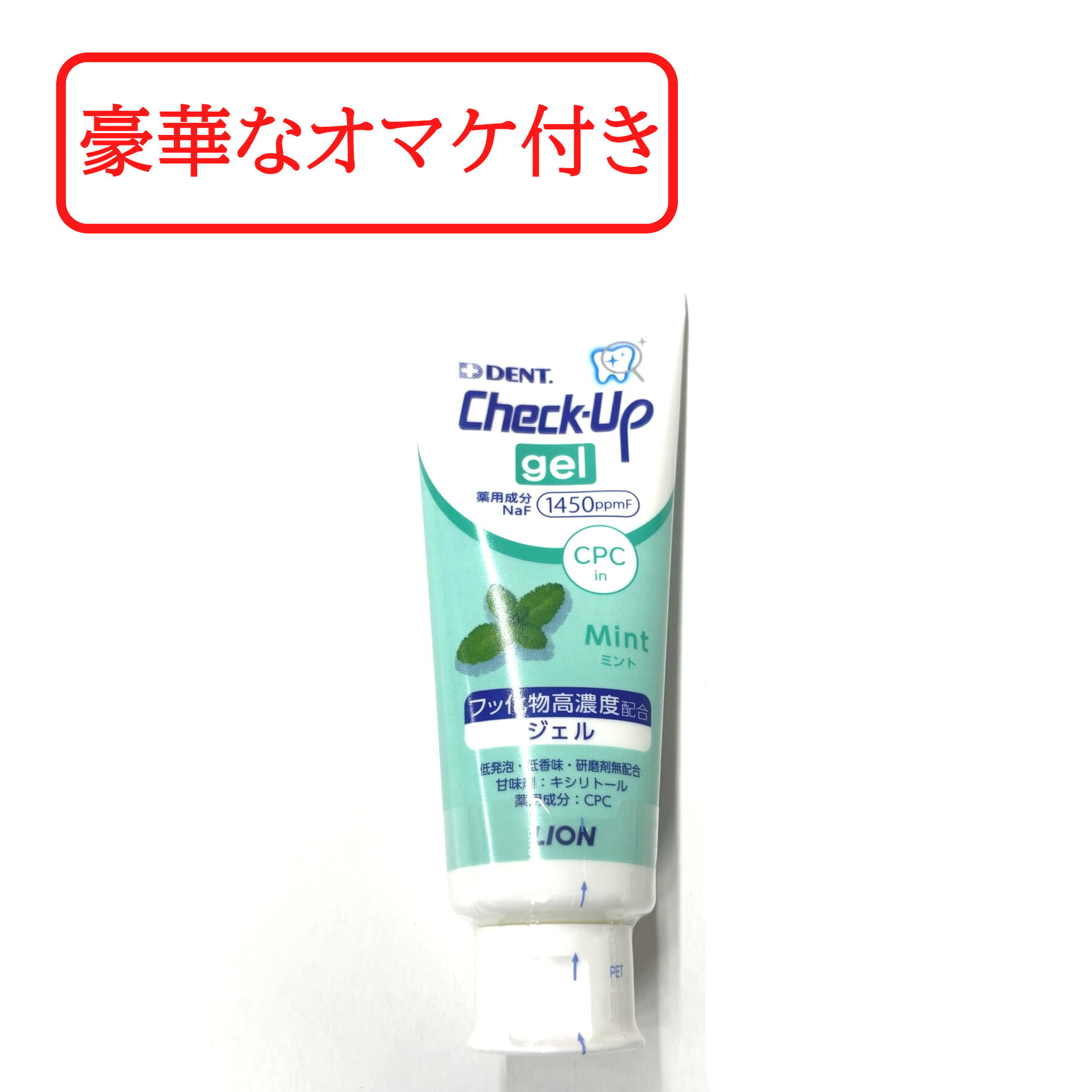 【セルフ歯石取りセットおまけ】 rライオン チェックアップジェル ミント75g [ 1450ppmF フッ素 ジェル..