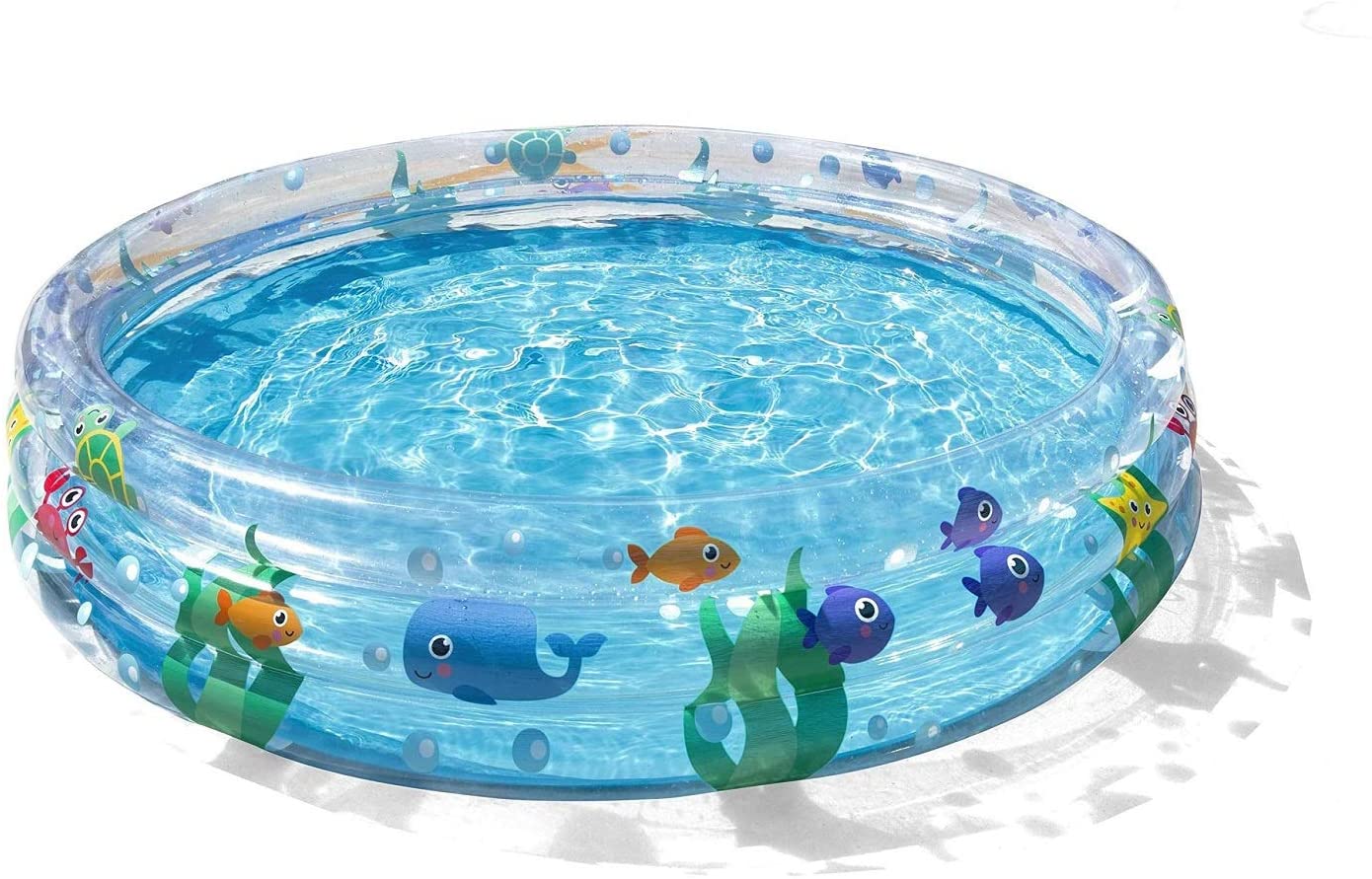 折りたたみ プール プール ビニールプール 円形 152x30cm プール ビニールプール 家庭用プール 中型 子供用プール 室内プール お庭 室外 水遊び 簡単設営 厚く 漏れ防止 ジャンボプール ラウンドフレームプール 半透明 見える 安全 無毒 耐高温 PVC材質 折り畳み式 猛暑対策のサムネイル