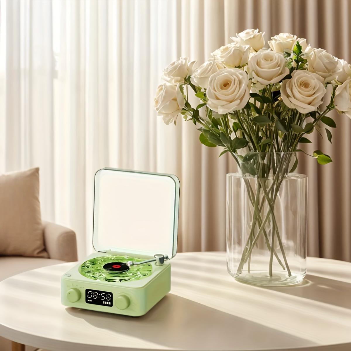 【NOOWERE】Bluetoothスピーカー｜公式販売・レコードプレーヤー・3段階調光モード・ワイヤレス・4種類サウンド・誕生日ギフト・insで話題になる