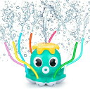 噴水タコおもちゃ 水遊び スプリンクラー玩具 回転噴水おもちゃ 子ども用 キッズ 取り付け簡単 バストイ 家庭用 ガーデン 楽しい 芝生遊び 夏の庭 暑さ対策 ...