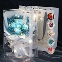 母の日 ソープフラワー 花束 プレゼント LED ライト付ブーケ 造花 花 ボックス ギフト プレゼント 誕生日 成人式 記念日 お礼