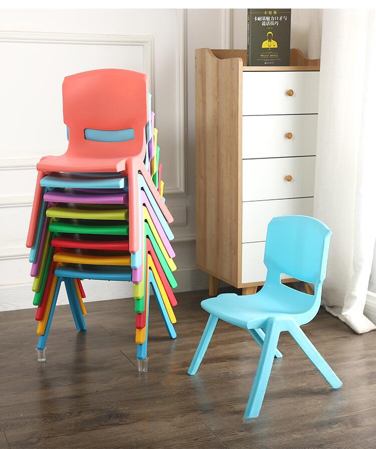 子供椅子 キッズチェア プラスチック 幼稚園 軽量 子供専用椅子 子供部屋 耐荷重 シンプル 厚手 8色 2