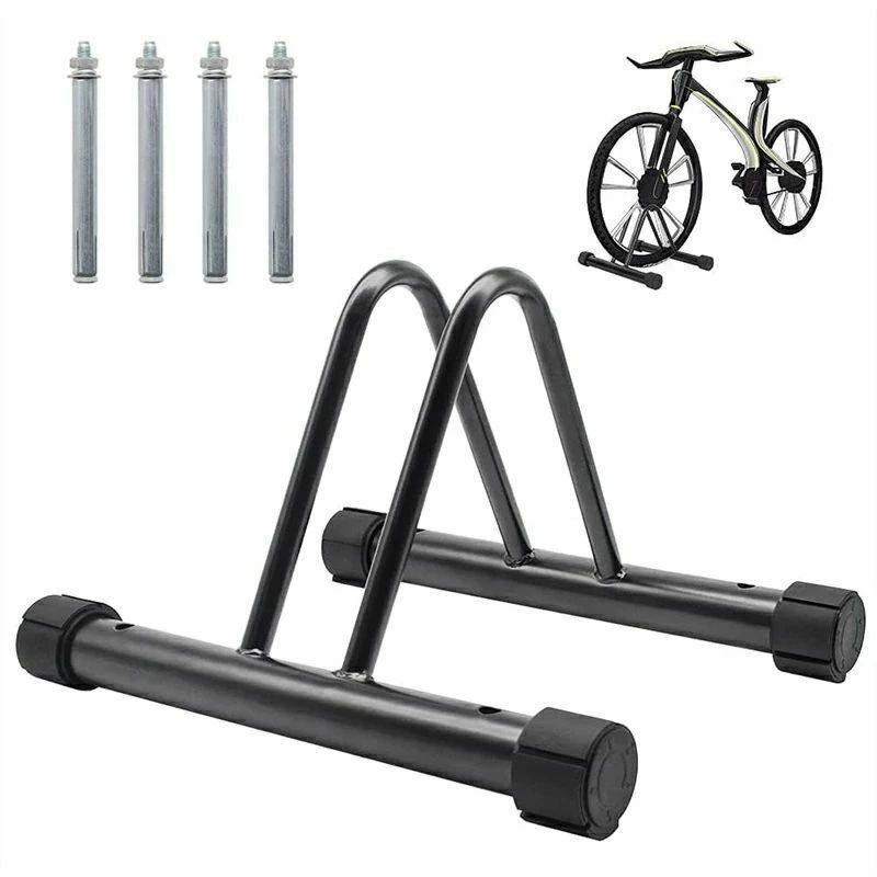 自転車スタンド メンテナンススタンド スチール製 錆びにくい 室外 駐輪スタンド バランス調節でき 自..