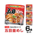 丸美屋食品 五目釜めし 味付けごはん付き×6食 レトルト食品 まとめ買い レトルトご飯 レトルトごはん レトルト インスタント食品 非常食 保存食 備蓄 時短料理 時短ごはん レトルトご飯 仕送り 一人暮らし 即席 常温保存 手軽 巣ごもり消費 巣ごもり おうち時間 その1