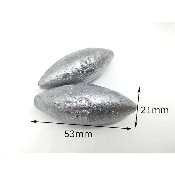 WakyaJig(わきゃジグ) なつめオモリ(全国ナツメ)30号(約110g) 約2kg 2