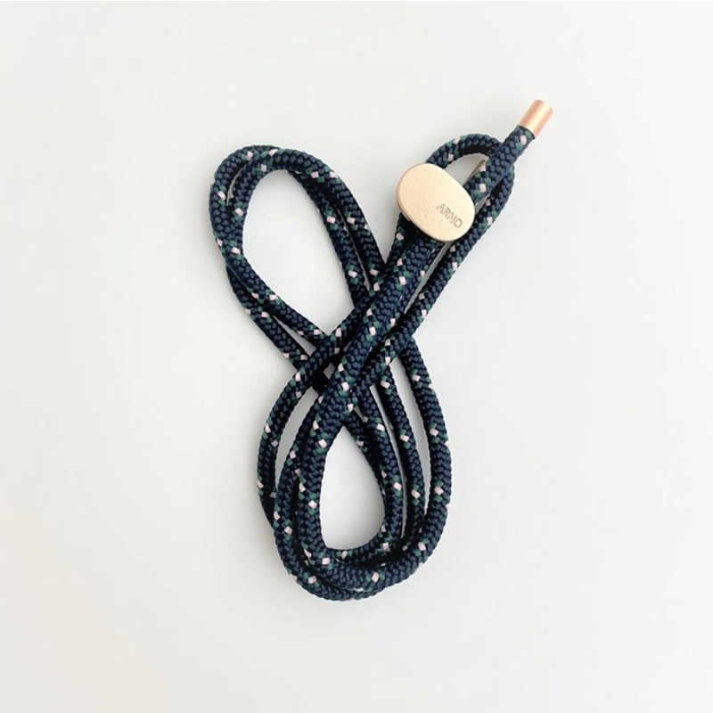 ARNO New Basic スマホショルダーケース用ストラップ Pink Dot Navy N02-STRAP-PN