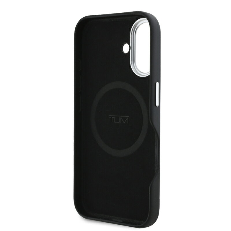 iPhone16 TUMI GENUINEレザーケース MAGSAFE/BK