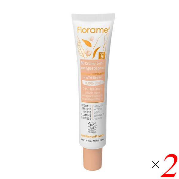 ��12/25(��)���ꡪ��ŷ�����ɤǥݥ����4�ܡ��ۥե������ 5in1�����󥱥�BB���꡼�� 40ml 2�ܥ��å� Florame �����ʻž夬�� �������˥�...