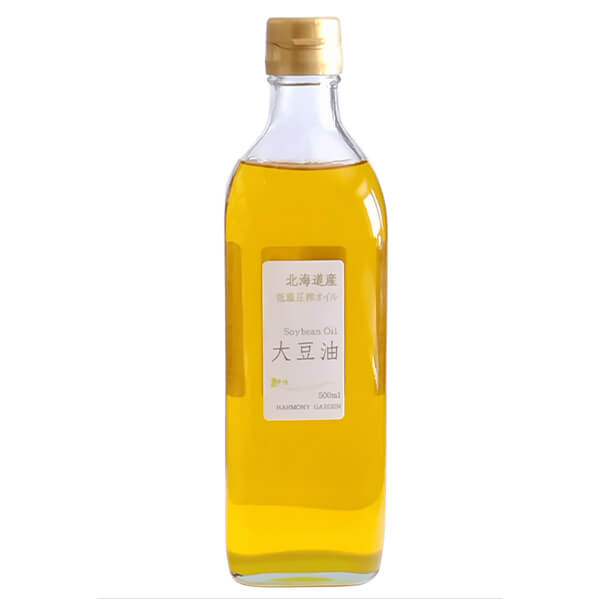 禅菜 低温圧搾ピュアオイル 北海道産大豆油 500ml 瓶 北海道産大豆100％ 化学処理...