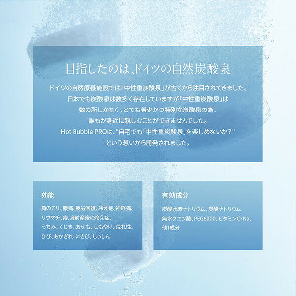 【マラソン限定！ポイント4倍！】入浴剤 薬用 炭酸 Hot Bubble PRO (ホットバブルプロ） 15g ×90錠 2個セット 送料無料 3