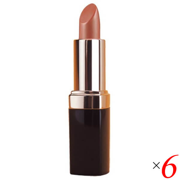 【BF限定！100円クーポン！学割2倍！】口紅 リップ ベージュ リマナチュラル ピュアリップスティック・チョコレート O-296 3.4g 6個セット 送料無料