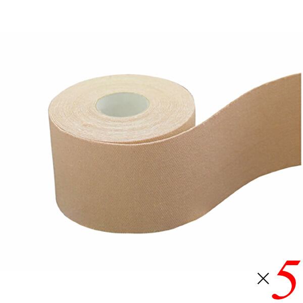 Rakuten - 【4/25(土)限定！楽天カードでポイント8倍！】日本薬興 ゲルマテープ 幅5cm×長さ5m 5個セット ゲルマニウム テーピング テープ