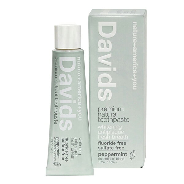 【4/25(金)限定！楽天カード利用でポイント9倍！】Davids デイヴィッズ ホワイトニングトゥースペースト ペパーミント 50g 歯磨き粉 ホワイトニング 無添加 送料無料