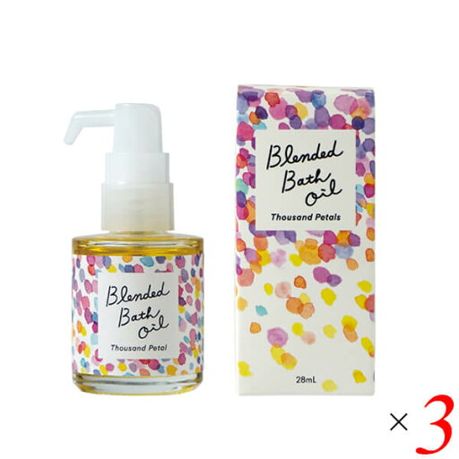 生活の木 ブレンドバスオイル サウザンドペタル 28mL 3本セット 生活の木 ブレンドバスオイル サウザンドペタル 28mL 3本セット