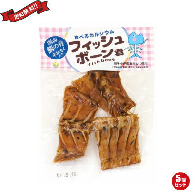 【BF限定!100円クーポン!学割2倍!】食べるカルシウム フィッシュボーン君 35g 5個セット