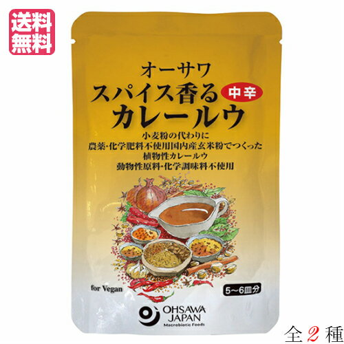 【イーグルス感謝祭！ポイント最大5倍！】カレー カレー粉 カレールー オーサワ スパイス香るカレールウ 120g 全2種
