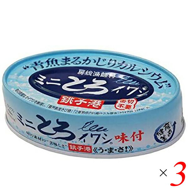 【スーパーSALE！ポイント6倍！】いわし イワシ イワシ缶 千葉産直 ミニとろイワシ味付 100g 3 個セット