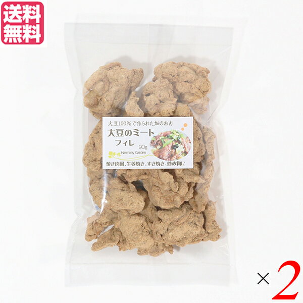 【11/18(火)限定！ポイント最大4倍！】大豆ミート 国産 ヒレ 大豆ミート フィレ 90g 2袋セット 送料無料