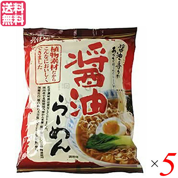 【イーグルス感謝祭！ポイント最大5倍！】インスタントラーメン 袋麺 即席 創健社 醤油らーめん 99.5g 5袋セット 送料無料