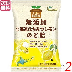 のど飴 はちみつ レモン ノースカラーズ 純国産北海道はちみつレモンのど飴 57g 2個セット 送料無料