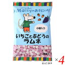 【3/20(水)限定！楽天カードでポイント4倍！】お菓子 子供 1歳 メイシーちゃんのおきにいり いちごとぶどうのラムネ 80g（20g×2×2種） 4個セット 創健社