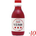 お酢 ドリンク 飲む 紅玉梅酢 200ml 10本セット 海の精 送料無料