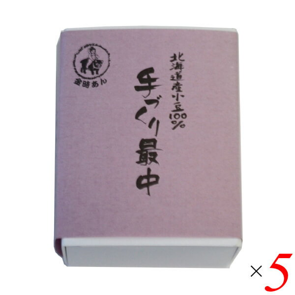 【お買い物マラソン！ポイント6倍！】最中 皮 最中の皮 北海道産小豆100％手づくり最中（あん1個（100g） 最中皮3個分） 5個セット 山清 送料無料