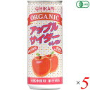 光食品 サイダー 炭酸ジュース ヒカリ オーガニックアップルサイダー+レモン 250ml 5本セット