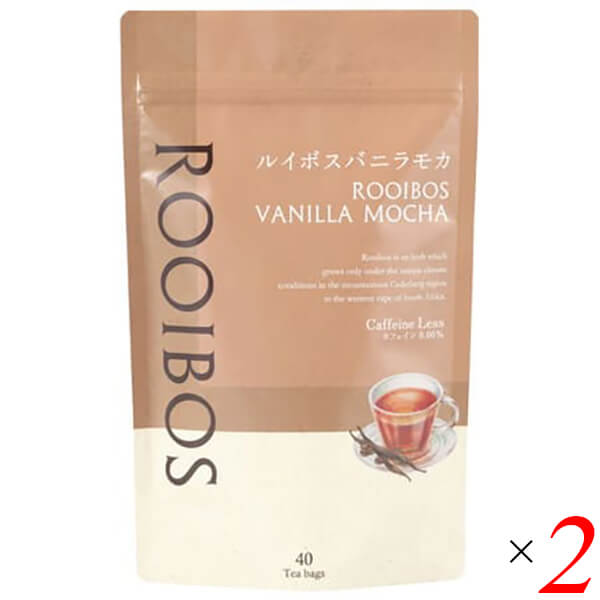 ルイボス コーヒー フレーバー 生活の木 ルイボスバニラモカ 40TB（ティーバッグ） 2個セット 送料無料