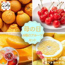 ご予約は5/1 23:59 まで!! 母の日 ギフト 【送料無料】国産 フルーツセット フルーツバスケット カゴ盛り 4種 カーネーション メッセージカード 付...