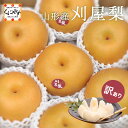 \ポイント2倍!イーグルス勝利 23:59 まで/新発売!【予約品】8月上旬発送予定★生産量の少ない希少品★【送料無料】【産地直送】山形産 刈屋梨 約2.5kg / 約5kg「訳あり 刈屋梨」山形県産 梨 なし 和梨 豊水 幸水