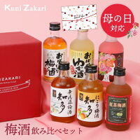 母の日 梅酒 300ml ×6種類 飲み比べ バラエティー セット/ 母の日ギフト 本格梅酒 ...