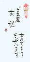 手書き金封 ご出産お祝い おめでとうございます 青