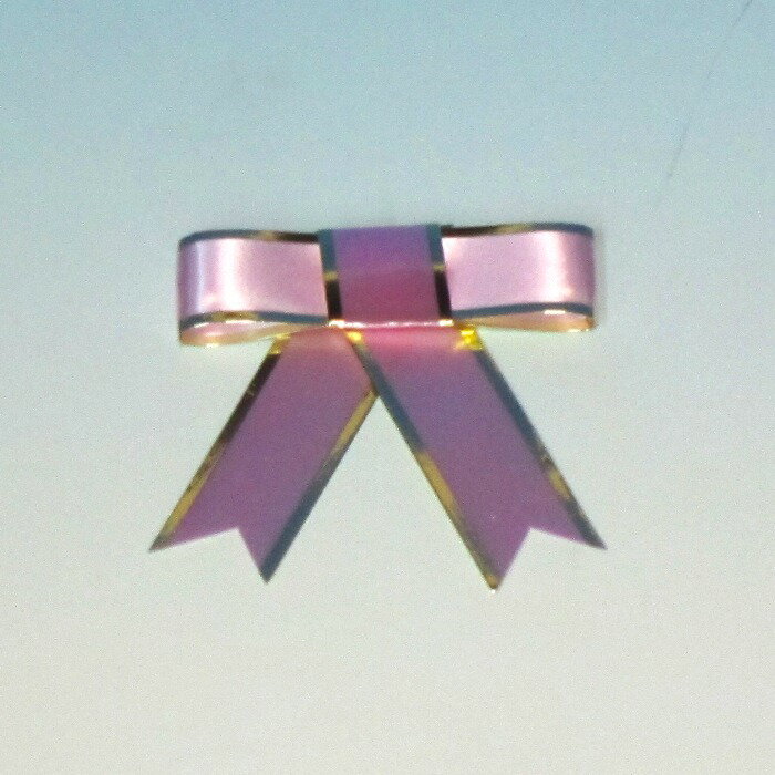 シールリボン 桃