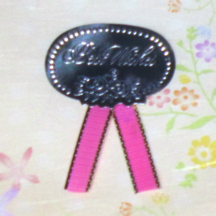 シールリボン 桃