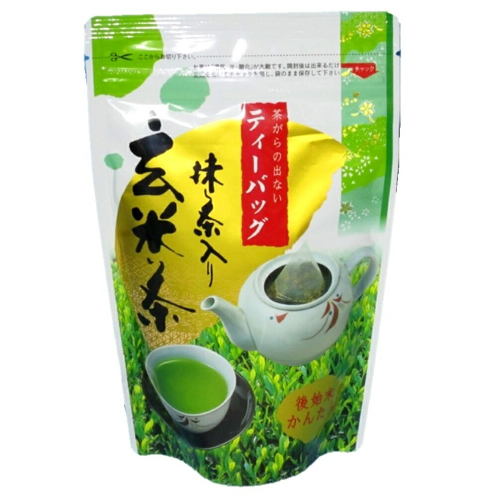 JapaneseTea 全国送料無料(クリックポストでの発送)抹茶入玄米茶 ティーバッグ 5g20P お茶 日本茶 r緑茶