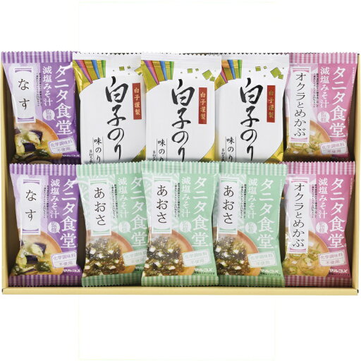 Gift タニタ食堂監修減塩みそ汁・白子のり詰合せ 味のり 減塩おみそ汁 ST-25 新8078-037 Gift タニタ食堂監修減塩みそ汁・白子のり詰合せ 味のり 減塩おみそ汁 ST-25 新8078-037