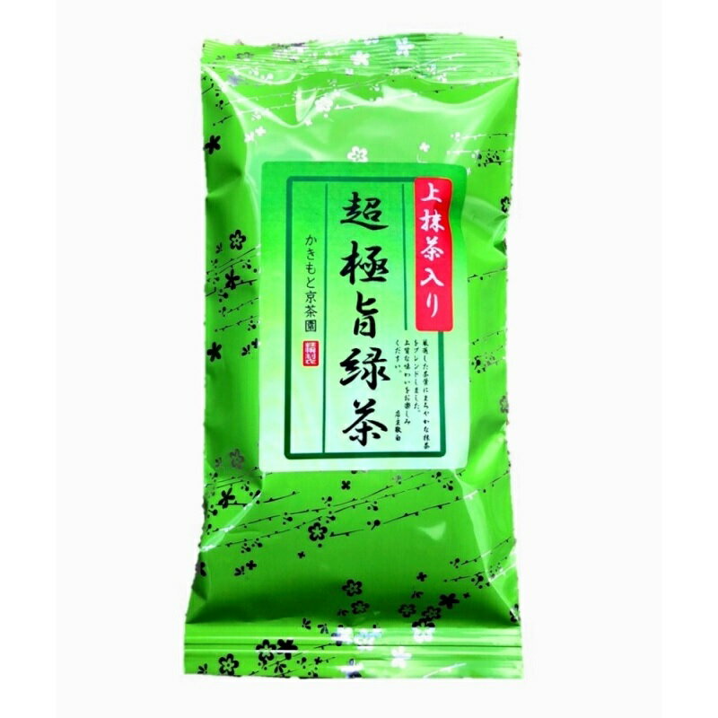 全国送料無料(クリックポストでの発送) 上抹茶入り 超極旨緑茶 100g