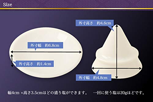 盛り塩セット国産陶器お得用盛塩セット盛塩器+皿5枚付き+清め塩350g+ヘラ付き【送料無料】tno-a55