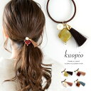 ヘアゴム タッセル パール 四角 マーブル レディース アクセサリー 大人 髪留め ポニーテール レトロ ギフト プレゼント