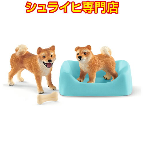 シュライヒ 柴犬 母と仔 42479 動物フィギュア ファームワールド FARM WORLD 犬 イヌ dogs schleich