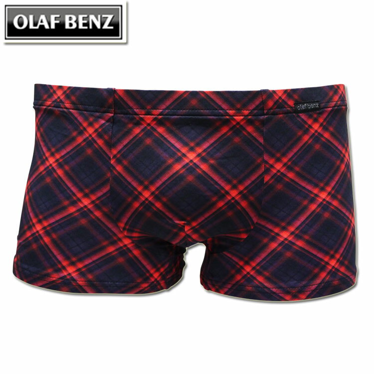 OLAF BENZ オラフベンツ ローライズボクサーパンツ RED2426 Check Red Minipants メンズ