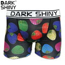 DARK SHINY ダークシャイニー ボクサーパンツ STRAWBERRYS BLACK ストロベリーブラック メンズ