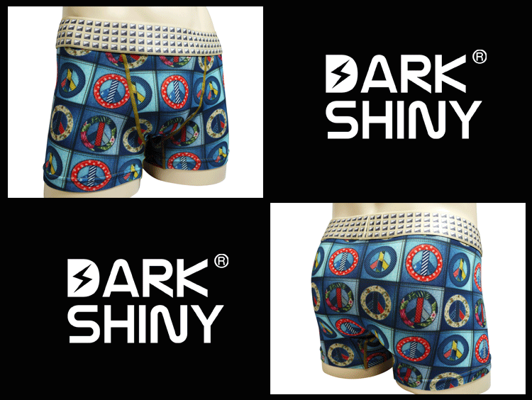 DARK SHINY ダークシャイニー ボクサーパンツ デニムパッチワーク2 MBON60 メンズ