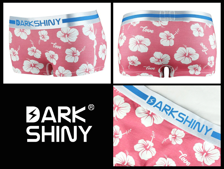 DARK SHINY ダークシャイニー レディースボクサーパンツ HIBISCUS ハイビスカス FE...