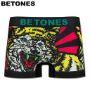 BETONES ビトーンズ シームレスボクサーパンツ WITH WOLF BLACK ウィズウルフ メンズ