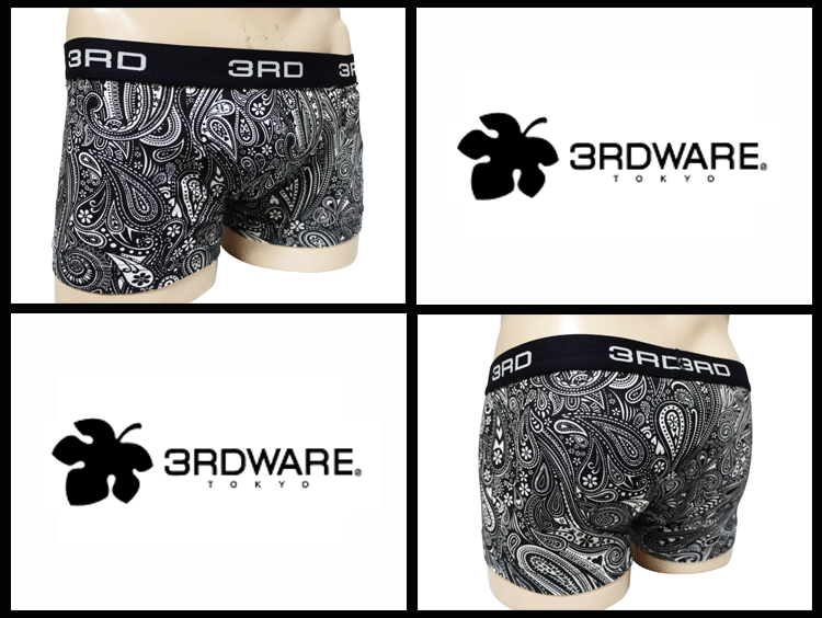 3RDWARE サードウェア ローライズボクサーパンツ PAISLEY MONO ペイズリーモノ 216...