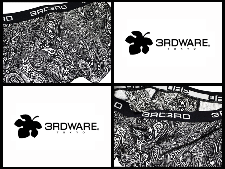 3RDWARE サードウェア ローライズボクサーパンツ PAISLEY MONO ペイズリーモノ 216...