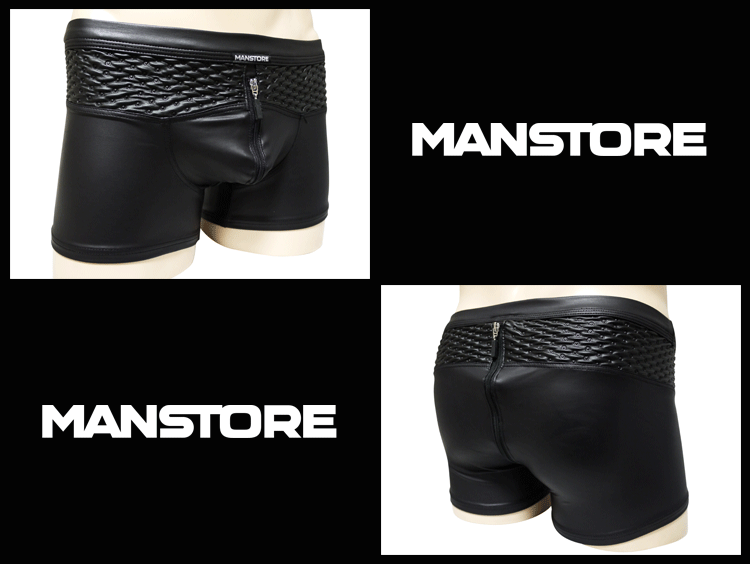 MANSTORE マンストア ボクサーパンツ M701 Black Zipped Pants メンズ