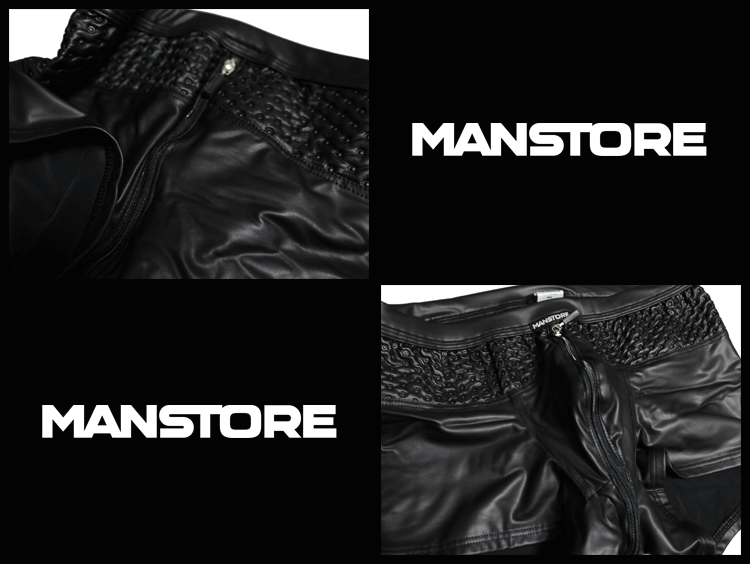 MANSTORE マンストア ボクサーパンツ M701 Black Zipped Pants メンズ